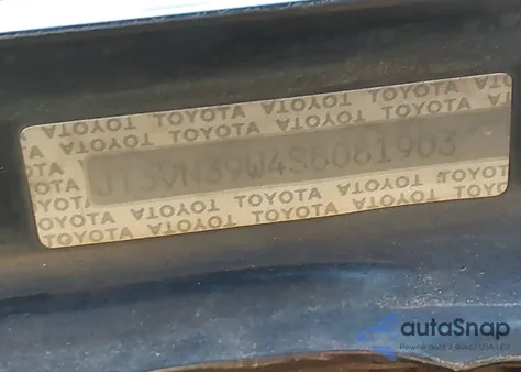 1995 Toyota 4Runner Vn39 Sr5 из США, поврежденный, VIN JT3VN39W4S8081903